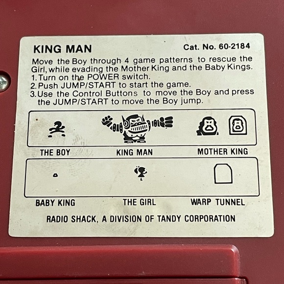 Tandy RadioShack KIngman Electronic Game Vintage 1982 Tested Fully Working - Picture 5 of 5
